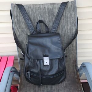 Calvin Klein vintage leather backpack.
